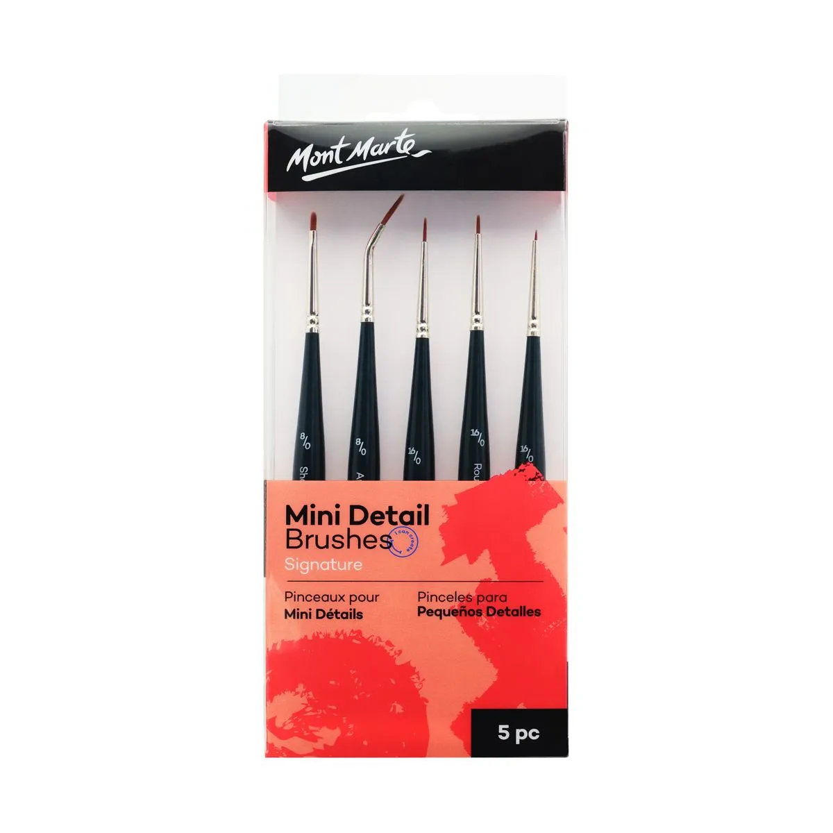 Mont Marte Mini Detail Brush Set 5pce Default Title