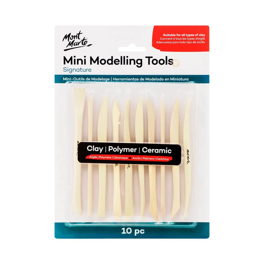 Mont Marte Mini Modelling Tools Boxwood 10pce Default Title