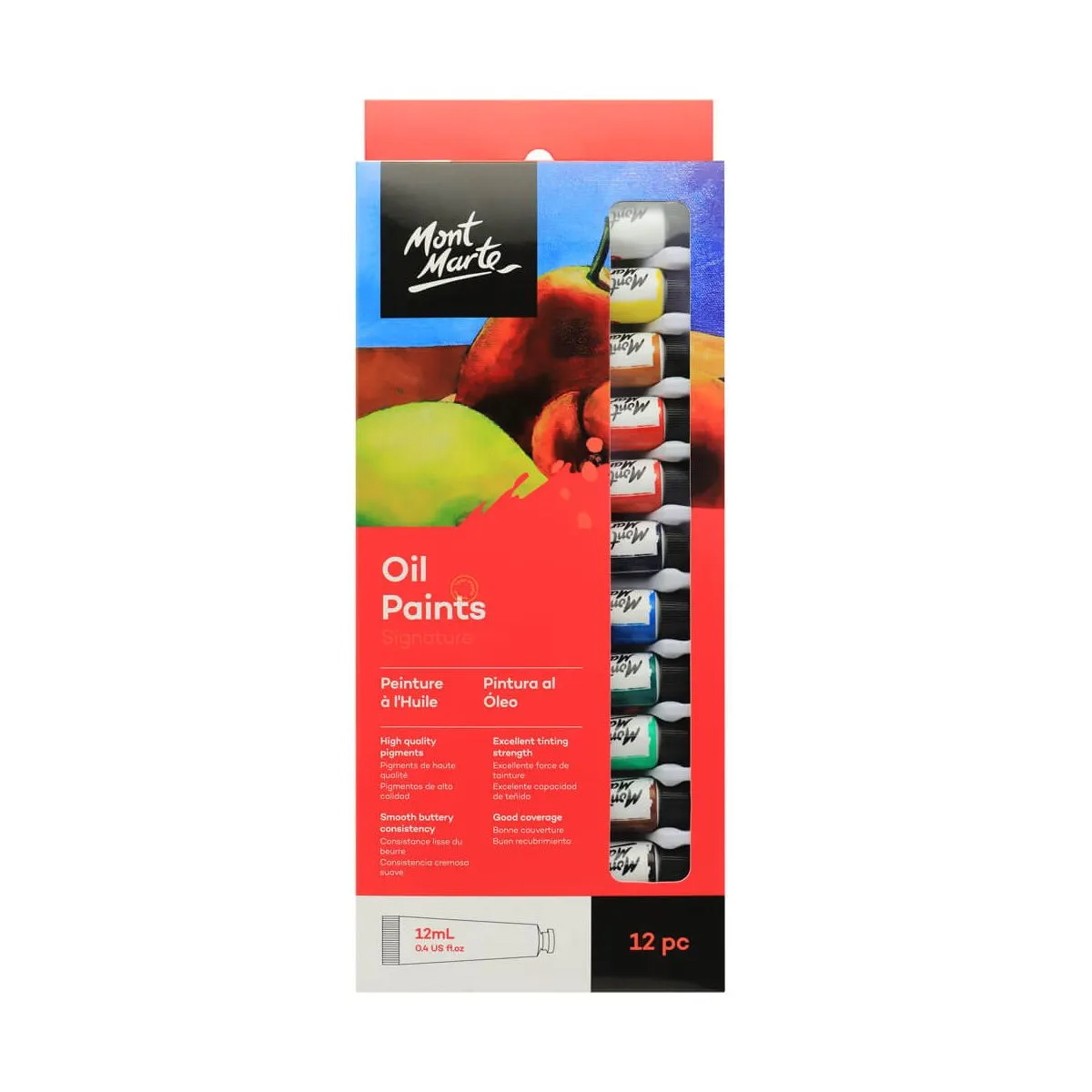 Mont Marte Oil Paints 12pce x 12ml image 1