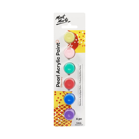 Mont Marte Pearl Paints 6pc x 3.6ml Default Title
