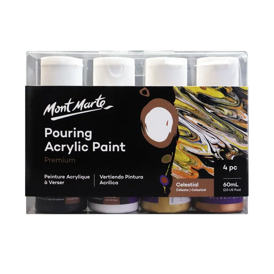 Mont Marte Pouring Acrylic 60ml 4pce - Celestial Default Title