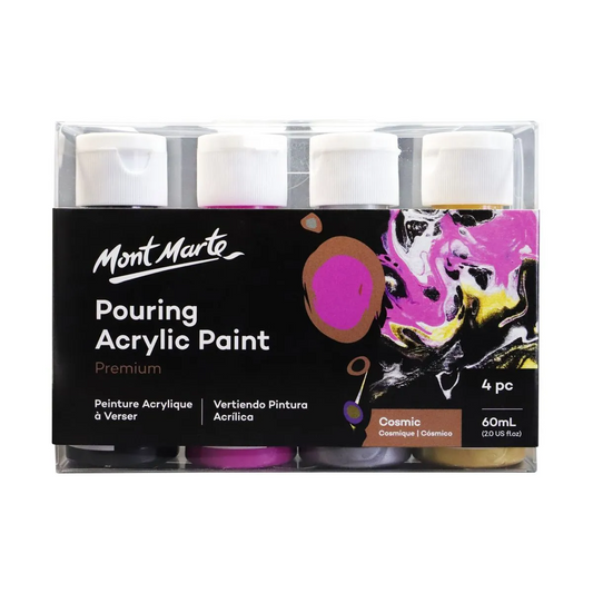 Mont Marte Pouring Acrylic 60ml 4pce - Cosmic Default Title