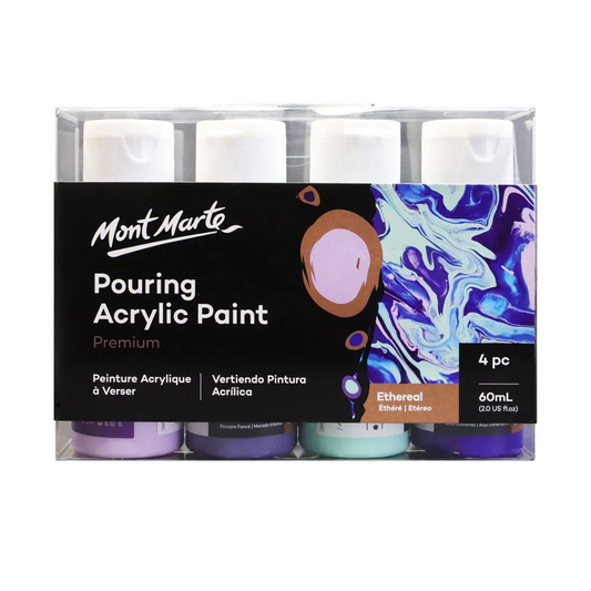 Mont Marte Pouring Acrylic 60ml 4pce - Ethereal Default Title