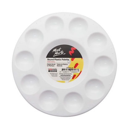 Mont Marte Round Plastic Palette 17cm Default Title