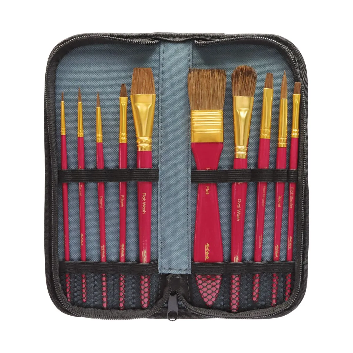 Mont Marte Signature Brush Set in Wallet 11pc - Watercolour
