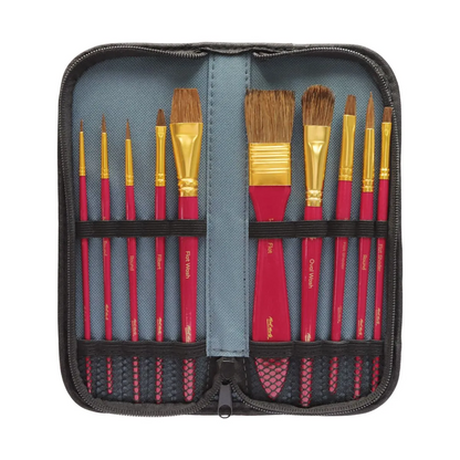 Mont Marte Signature Brush Set in Wallet 11pc - Watercolour