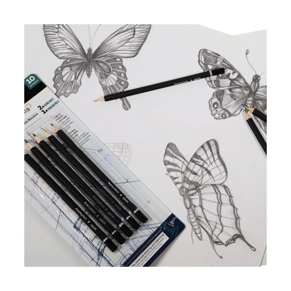 Mont Marte Sketching Pencils 10pce image 4