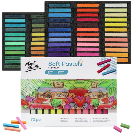 Mont Marte Square Soft Pastels 72pc Default Title