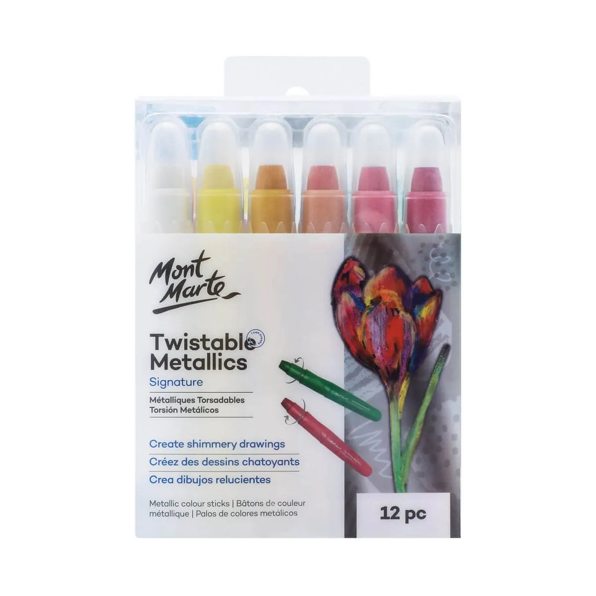 Mont Marte Twistable Metallics 12pc Default Title