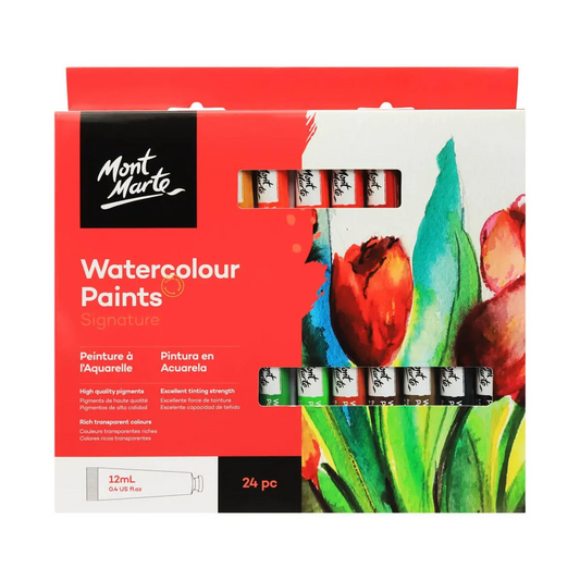 Mont Marte Watercolour Paints 24pce x 12ml Default Title