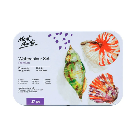 Mont Marte Watercolour Set in Tin 27pc Default Title