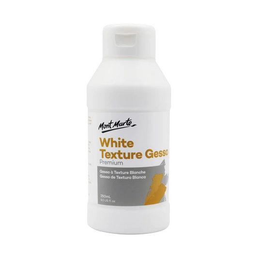 Mont Marte White Texture Gesso 250ml Default Title