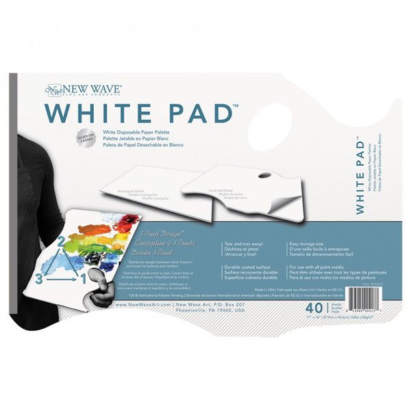 Disposable Palette Pad WHITE 28x40cm Hand Held