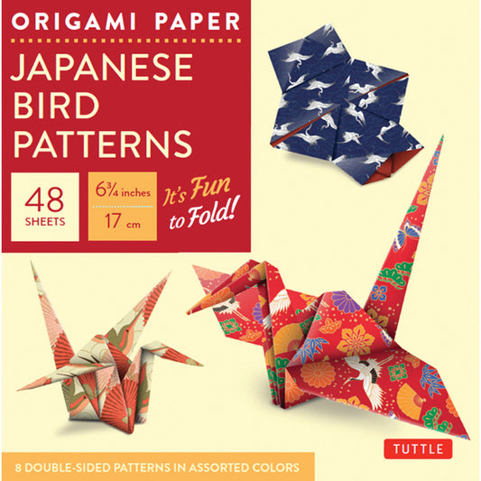 Origami Paper 17 x 17cm - Japanese Bird Patterns Default Title