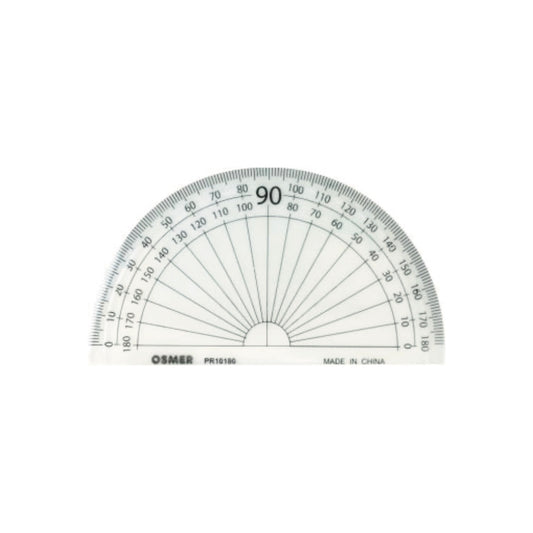 Osmer 180 Degree 10cm Protractor Default Title
