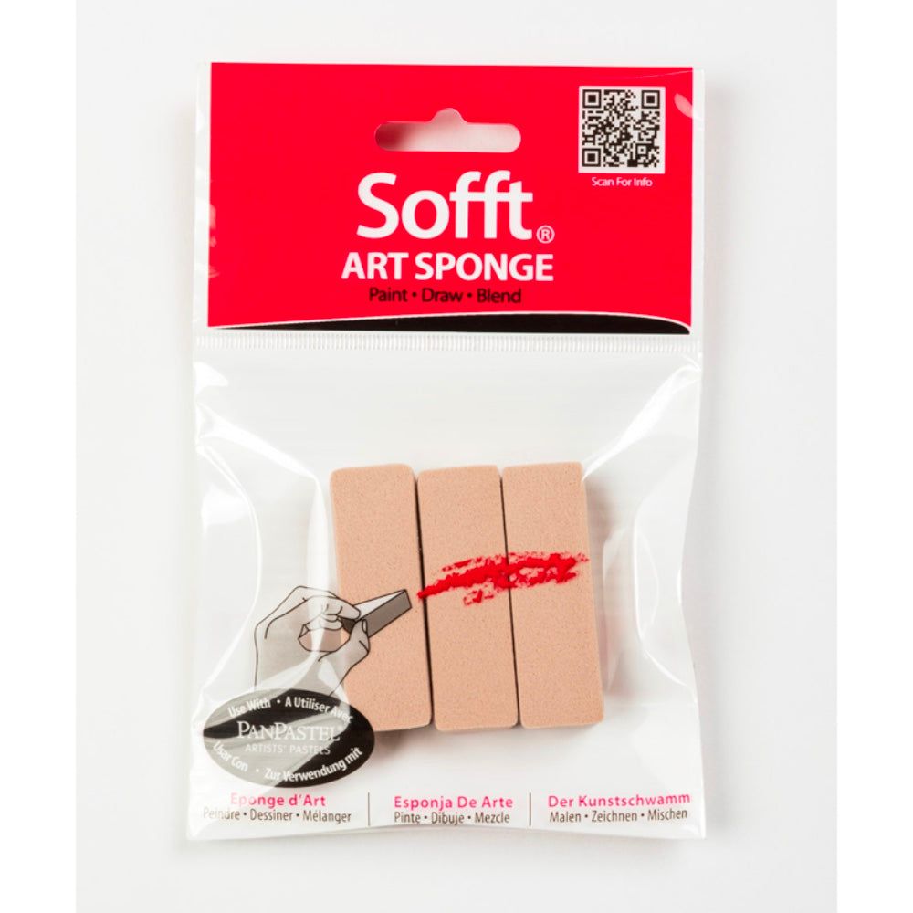 PANPASTEL SOFFT TOOL - Sponge Bar Flat Pack of 3