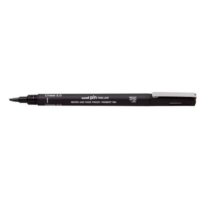 Uni Pin Fine Liner Pen Chisel 2.0mm BLACK