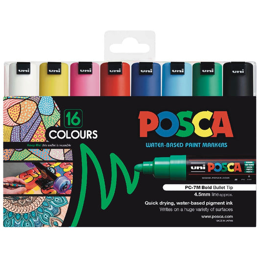 Posca Bold Bullet Paint Marker Set of 16 Default Title