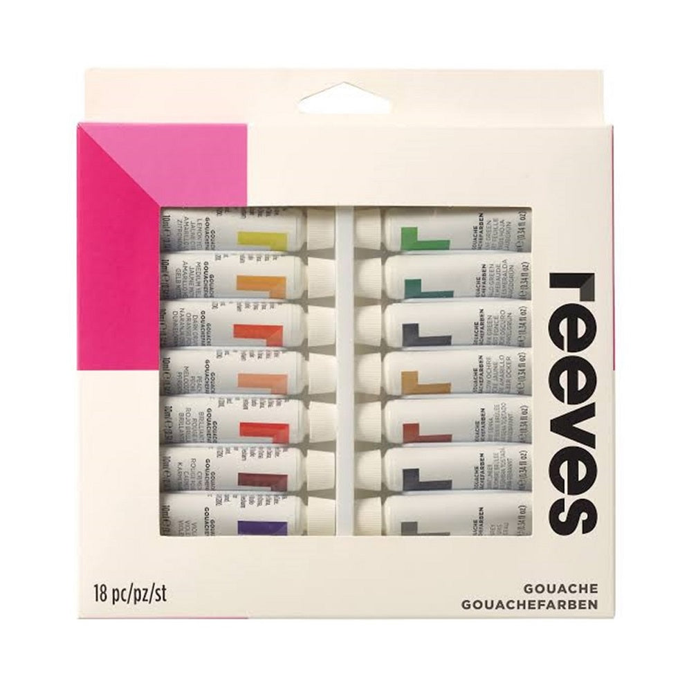 Reeves Gouache Paint Set 18 x 12ml Default Title