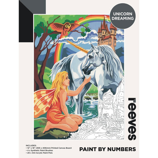 Reeves Paint By Numbers 12x16 inch - Unicorn Dreaming Default Title