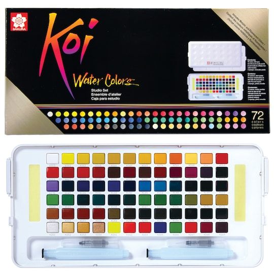 Sakura KOI Watercolour Studio Set 72 assorted