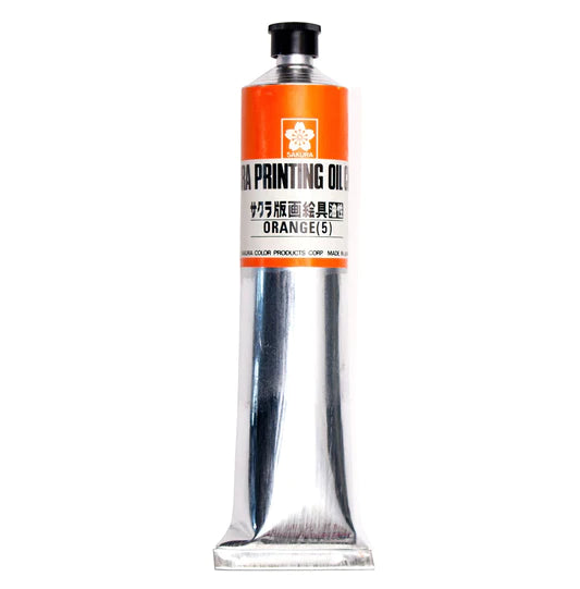 Sakura Oil Printing Ink 100ml ORANGE