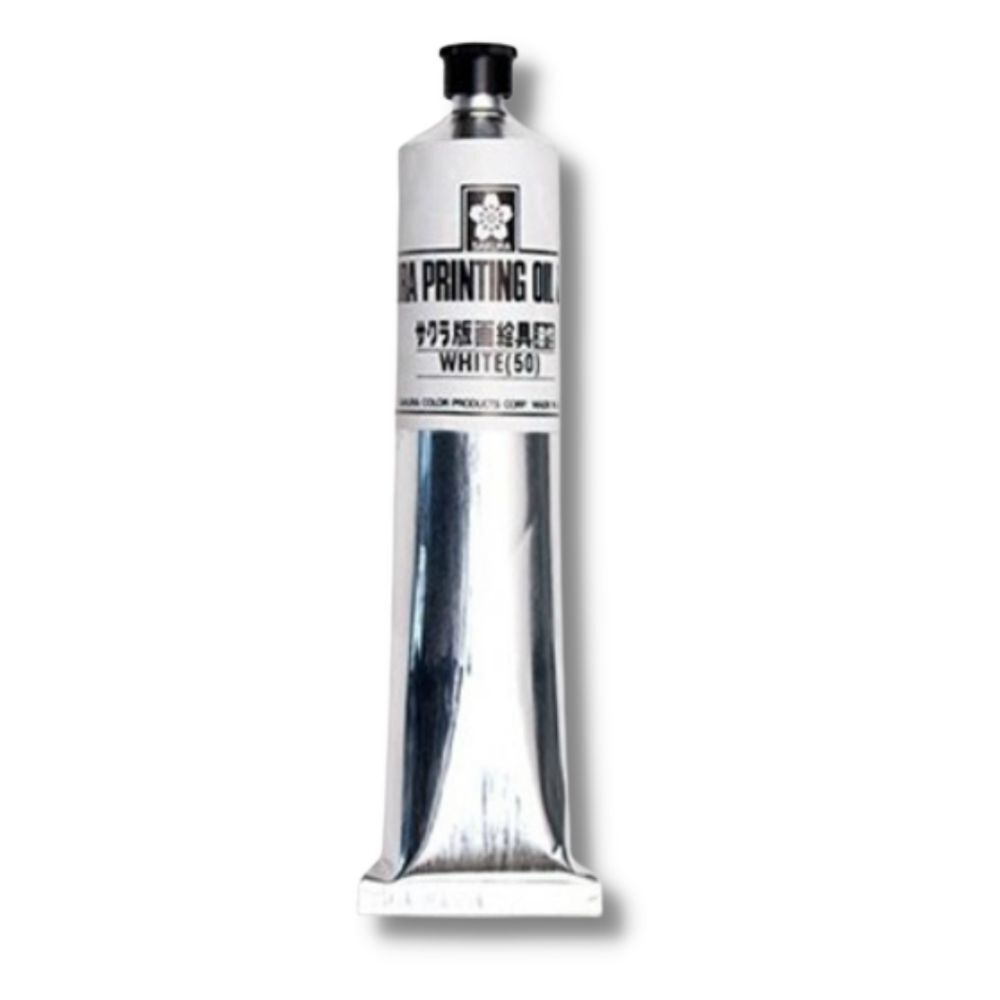 Sakura Oil Printing Ink 100ml White