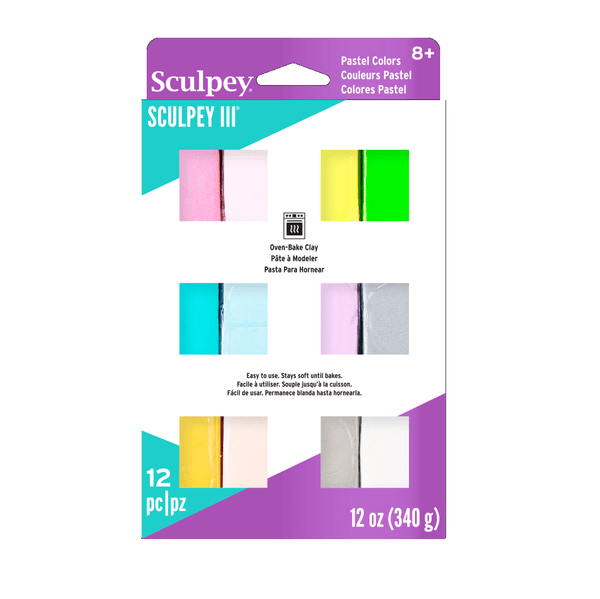 SCULPEY III Multipack 12 x 1oz - PEARLS and PASTELS
