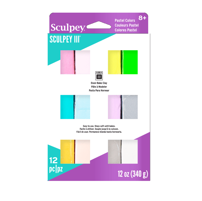 SCULPEY III Multipack 12 x 1oz - PEARLS and PASTELS