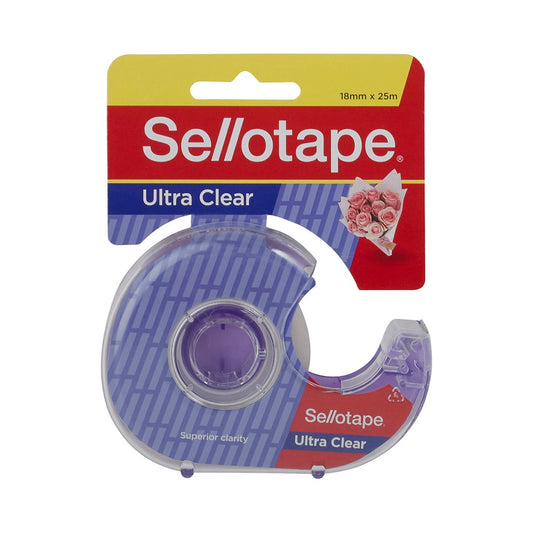Sellotape Ultra Clear Tape 18mm x 25m Default Title