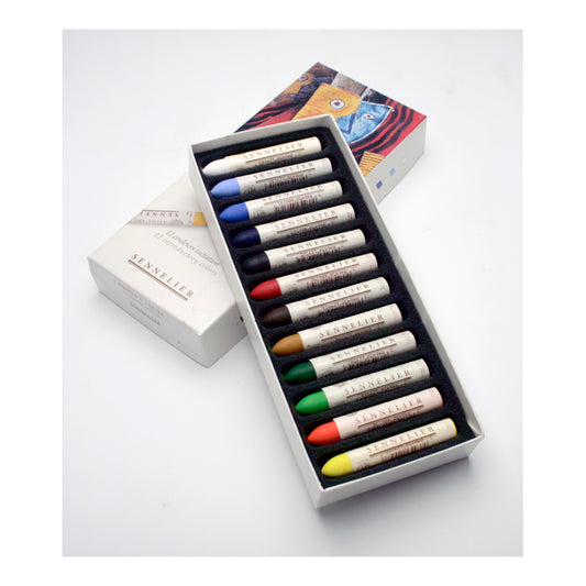 Sennelier Oil Pastels Assorted Box of 12 image 1