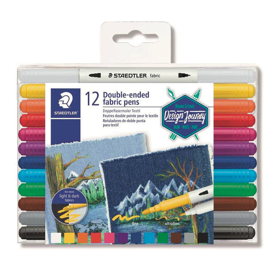 Staedtler Double-ended Fabric Pens 12pc Default Title