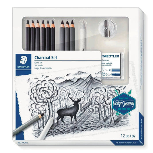 Staedtler Mixed Charcoal Set 12pc Default Title