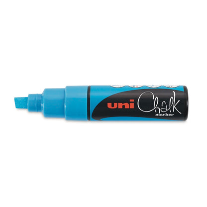 UNI CHALK MARKER Chisel 8.0mm Light Blue