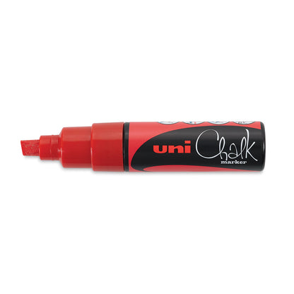 UNI CHALK MARKER Chisel 8.0mm Red