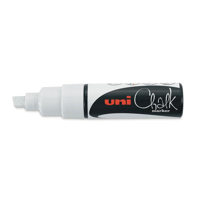 UNI CHALK MARKER Chisel 8.0mm White
