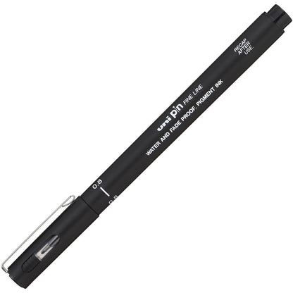 Uni Pin Fine Liner Pen 0.8mm BLACK