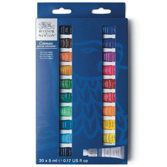 Winsor and Newton COTMAN Watercolour Set of 20 x 5ml Default Title