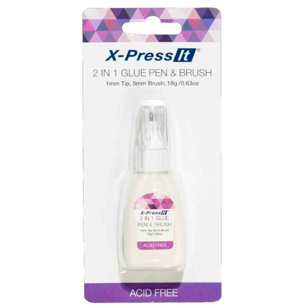 Xpress It Glue Pen and Brush 18gm Default Title