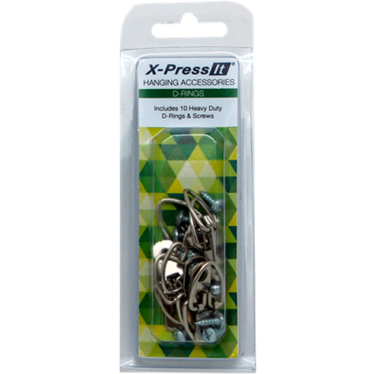 Xpress It Heavy-Duty D-rings pack of 10 Default Title
