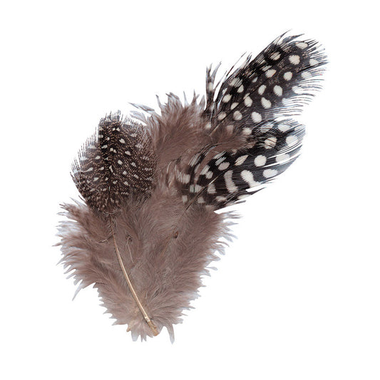 Zart Guinea Fowl Feathers - Natural 10 grams Default Title