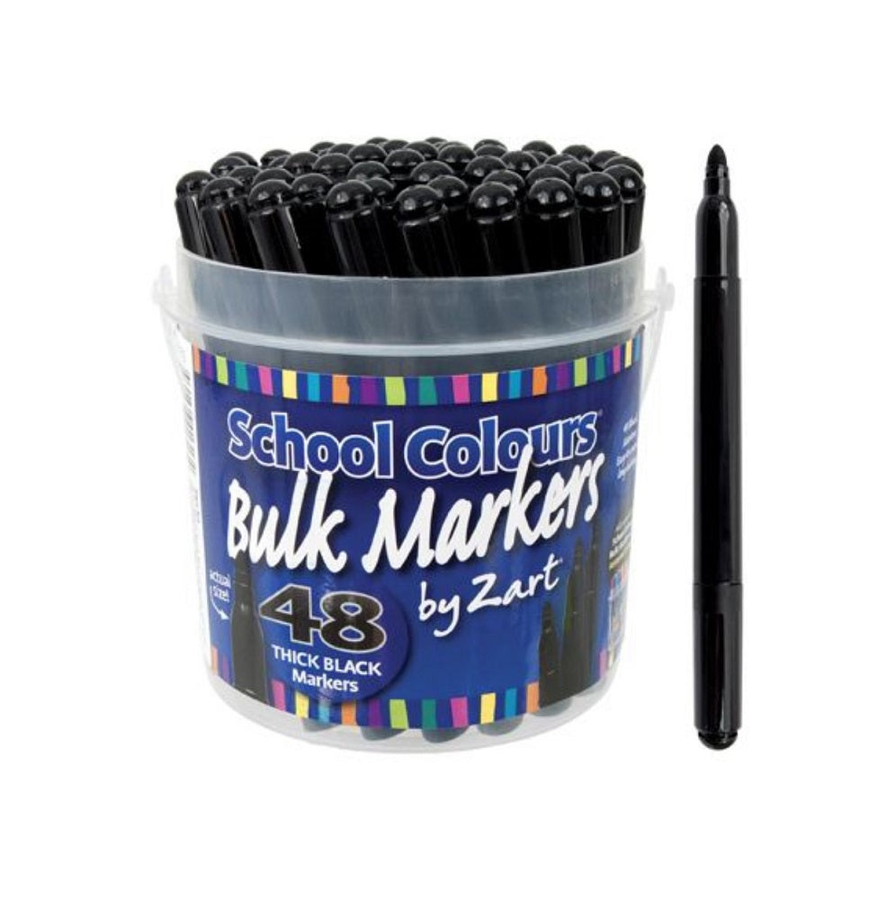 Zart Thick Black School Marker - per marker Default Title