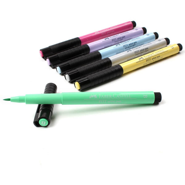 Faber-Castell Pitt Artist Brush Pen set of 6 - Pastel
