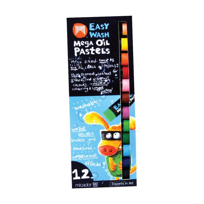 Micador Easy Wash Mega Oil Pastels pack of 12
