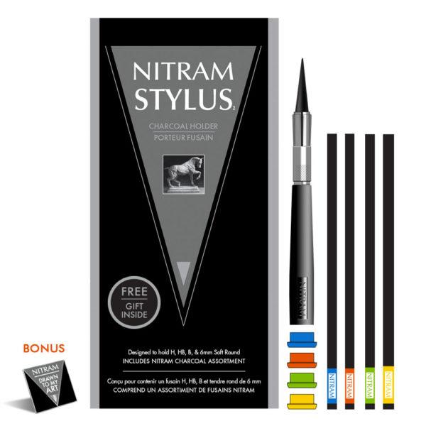 Nitram Stylus Charcoal Holder with Assortment