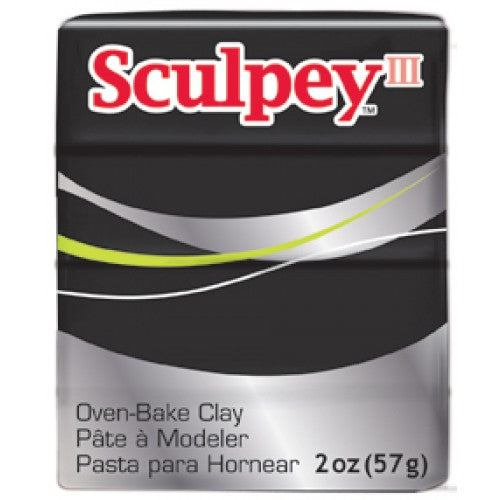 Sculpey III Polymer Clay 8 oz, Black