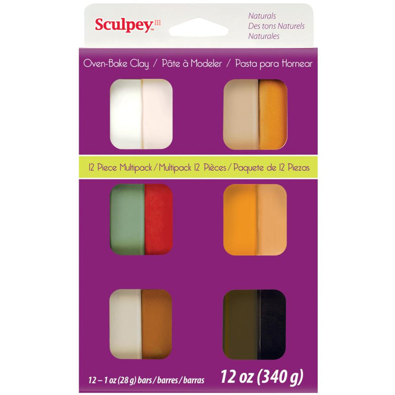 SCULPEY III Multipack 12 x 1oz - NATURALS